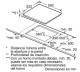 Bosch PIJ651BB2E - Placa de inducción de 60cm con 3 zonas y biselado