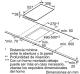 Bosch PKF375FP1E - Placa modular de 30cm con 2 zonas de cocción 17 niveles
