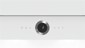 Campana Vertical de Pared Cristal Blanco, Bosch DWF97RV20, 90 cm, 57 dB