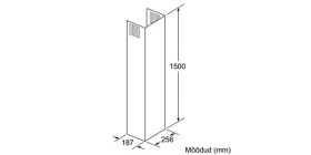 Tubo Decorativo Prolongador 1,5 m,Accesorio Bosch DWZ0AX5L0