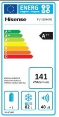 Hisense FV105D4AW2 - Congelador de 1 puerta de 560 x 575 x 845 mm Clase A++