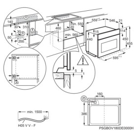 AEG KEE542020M - Horno SenseCook de 45cm con 10 funciones Clase A+