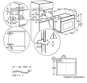 AEG KMR721000B - Horno compacto BlackLine Collection con función microondas