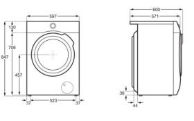 Aeg L7FEE841 - Lavadora 8Kg 1.400 Rpm Clase A+++ con Vapor y Prosense