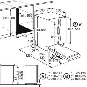 Aeg FSE53600Z - Lavavajillas Integrable 60Cm Clase A+++ 13 Cubiertos
