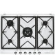 Smeg *DISCONTINUADO* SR975BGH - Encimera 70 Cm Gas Blanca 5 Quemadores