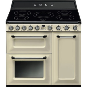 Smeg TR93IP - Cocina Línea Victoria Crema 90x60 Cm Inducción Clase A