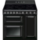 Cocina Smeg TR93IBL Línea Victoria 90x60 Cm Negro Inducción Clase A