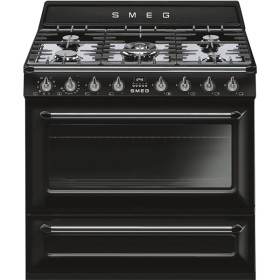 Smeg TR90BL9 - Cocina Línea Victoria 90 x 60 Cm Negro Clase A