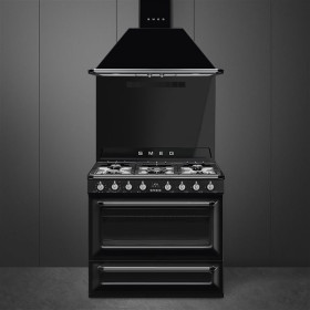 Smeg TR90BL9 - Cocina Línea Victoria 90 x 60 Cm Negro Clase A
