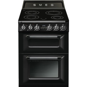 Cocina Smeg TR62IBL Línea Victoria Negra 60x60 Cm Clase A Inducción