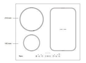 Whirlpool ACM808BAWH - Encimera Flexinducción 3 Zonas Blanca