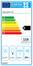 Teka 40446710 - Grupo Filtrante GFH 73 Cm Acero Inoxidable