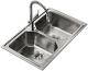 Teka 11128008 - Fregadero Premium 2C Mueble 80 Cm Reversible Inoxidable