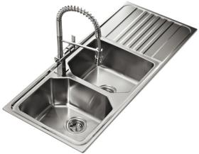 	Teka 10128006 - Fregadero Premium 2C 1E Mueble 80 Cm Reversible