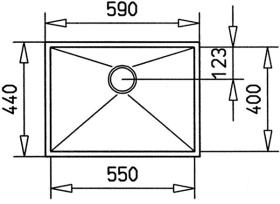 Teka 40125230 - Fregadero BE Línea R0 55.40 Mueble 70 Cm