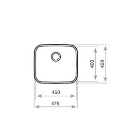 Teka BE 45.40.20 1C - Fregadero Bajo Encimera de 60 Cm Inoxidable