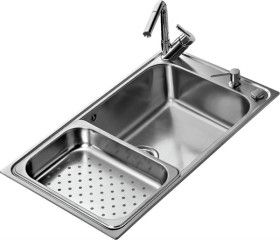 Teka 12127001 - Fregadero Bahía 1C Plus 1 Cubeta Mueble de 90 Cm Inox