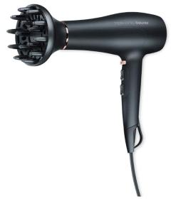 Beurer HC50 - Secador Iónico 2200W 2 Velocidades + 2 Boquillas Negro