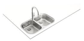 Teka Stylo 2C - Fregadero 2 Cubetas Reversible Mueble 80 Cm Inoxidable