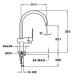	Grifo Teka Mz 915 Caño Alto Giratorio Inoxidable Cromado Monomando
