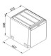 Franke 1340039332 - Cube 40 2C para muebles de 40 y 45 cm