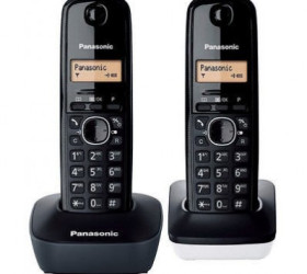 	Teléfono Panasonic KX-TG1612SP1 Inalámbrico Dúo Blanco y Negro