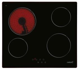 Cata *DISCONTINUADO* 8052206 - Placa Vitrocerámica T 6404 4 Zonas 60 Cm Cristal Negro