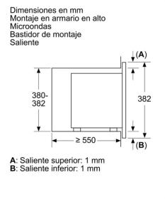 Siemens HF15G561 - Microondas Integable 18 Litros Grill 1000W Inox