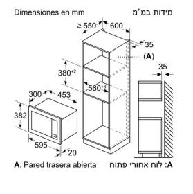 Siemens HF15G561 - Microondas Integable 18 Litros Grill 1000W Inox