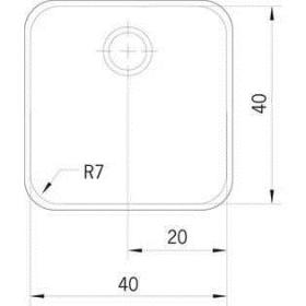 	Mepamsa 1220151763 - Fregadero Stilo 40.40 Acero Inoxidable Mueble 60 Cm