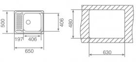 Teka 11119063 - Fregadero Classic 1C Versión Izquierda Mueble 50 Cm