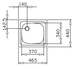	Teka 10103001 - Fregadero E-50 1C 1 Cubeta Mueble 45 Cm Acero Inoxidable