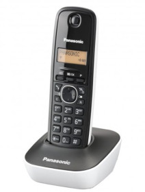 Panasonic KXTG1611SPW - Teléfono Inalámbrico Pantalla LCD Blanco y Negro