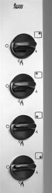 Teka 40229250 - Placa de gas Natural HLX 50 4G AL 4 Zonas Acero Inox