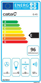 Cata 02039001 - Grupo Filtrante G45 WH 60Cm Clase E Blanco