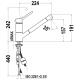 Teka 509780200 - Grifo AUK978 Monomando Caño Giratorio Anticalcáreo