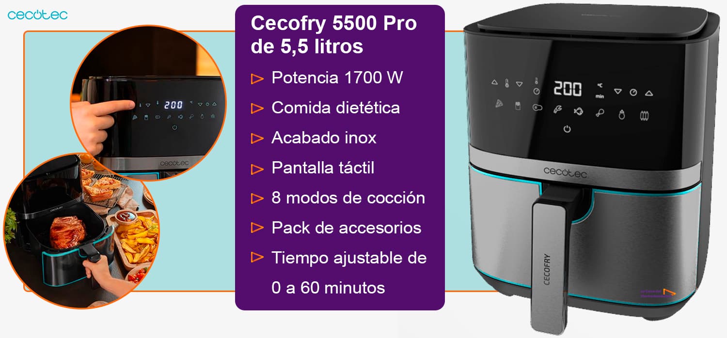 Cecofry Full Inoxblack 5500 Pro · Comprar ELECTRODOMÉSTICOS