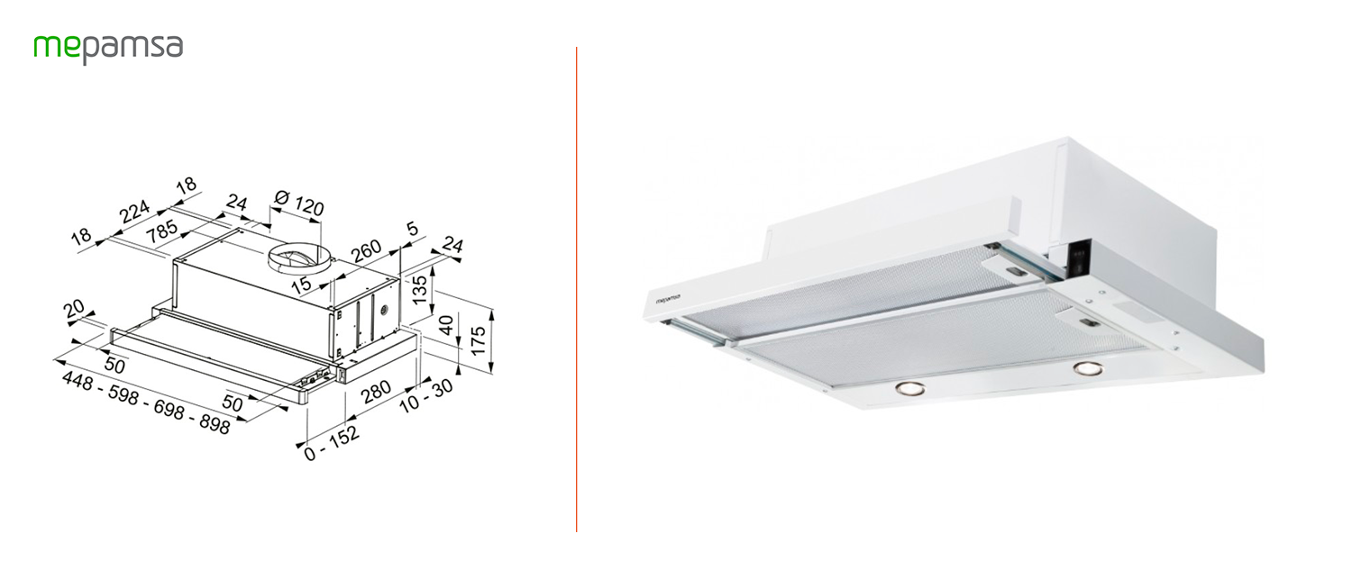 Mepamsa superline gless 60 blanca