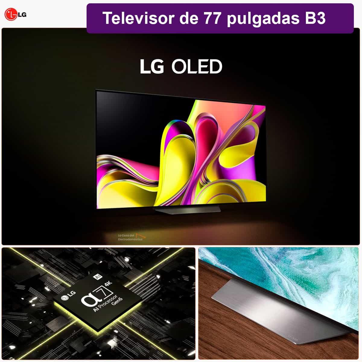 Comprar TV LG OLED 4K de 65'' B3, Procesador Gran Potencia, Dolby Vision /  Dolby ATMOS, Smart TV webOS23, perfecto para Gaming. - Tienda LG