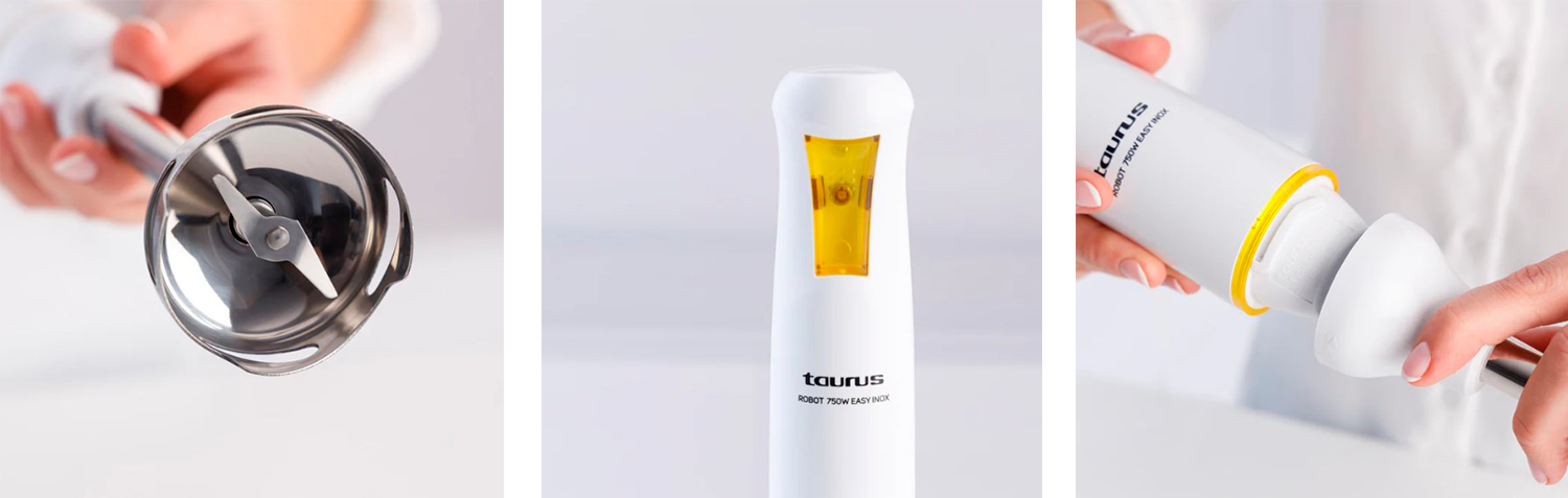 Taurus ROBOT 750 EASY INOX - Batidora de Mano 750W 1 Velocidad ...