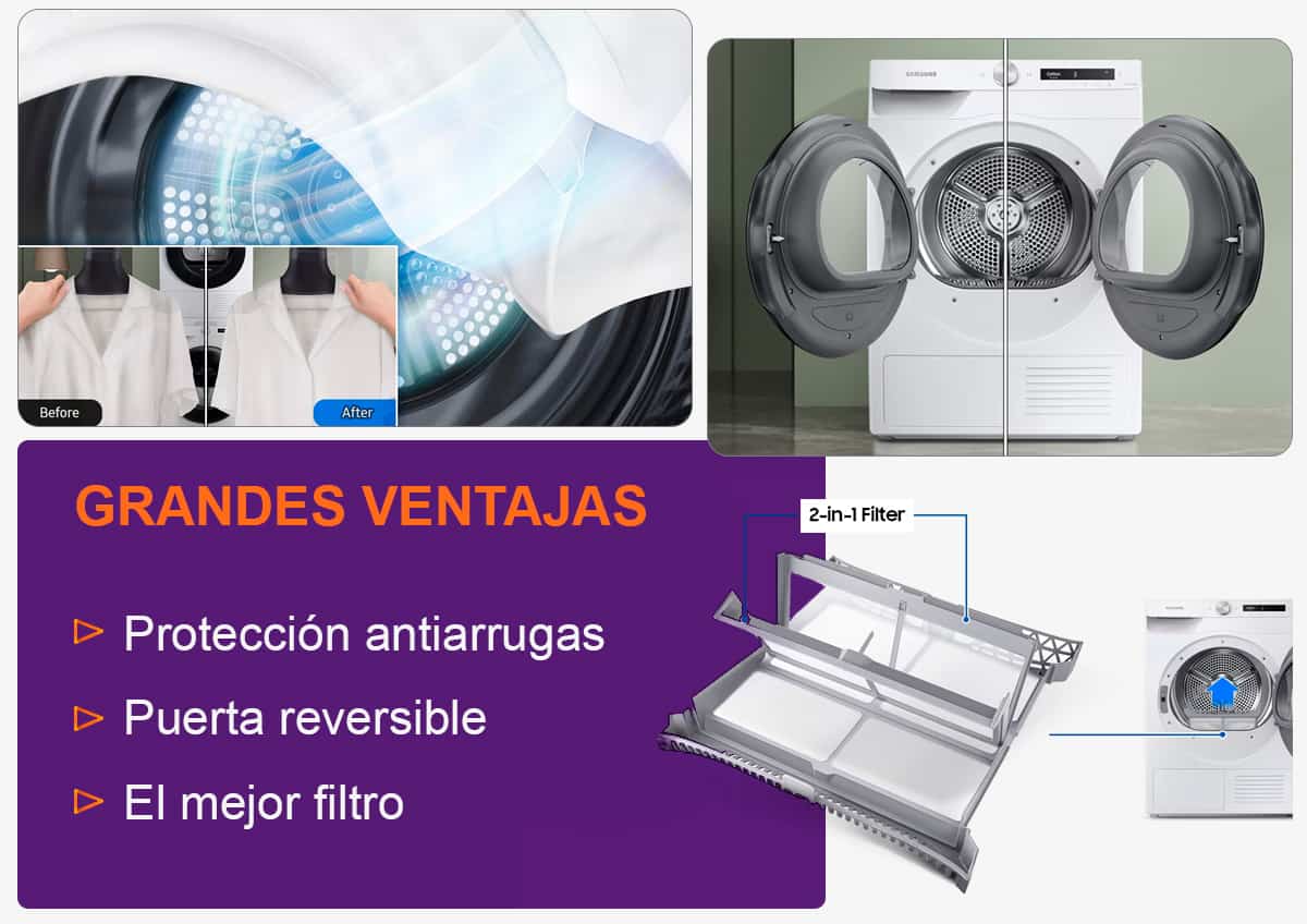 Dv90t5240ae ventajas