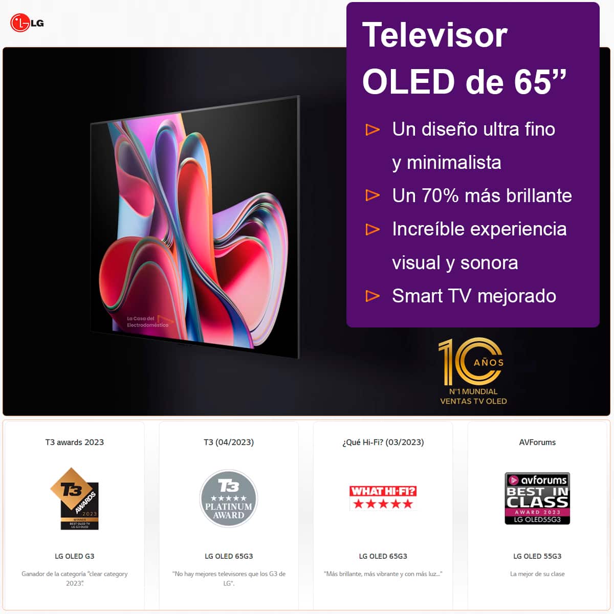 LG OLED G3: características, precio y ficha técnica