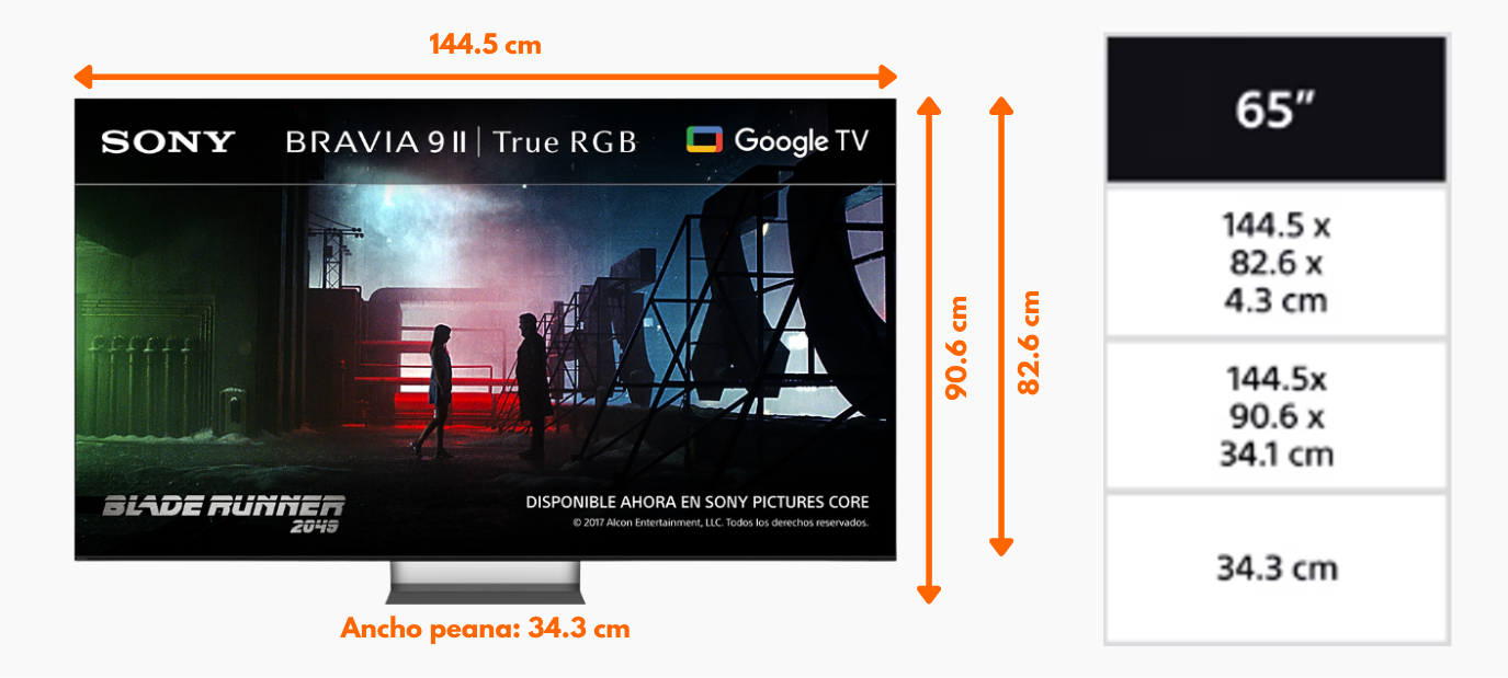 Sony bravia 9 ii 65xr95m2 ppal
